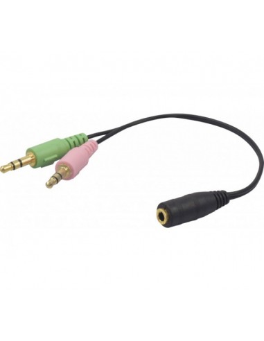 Adaptateur Jack 3.5 mm 4 points CTIA vers micro et casque stéréo